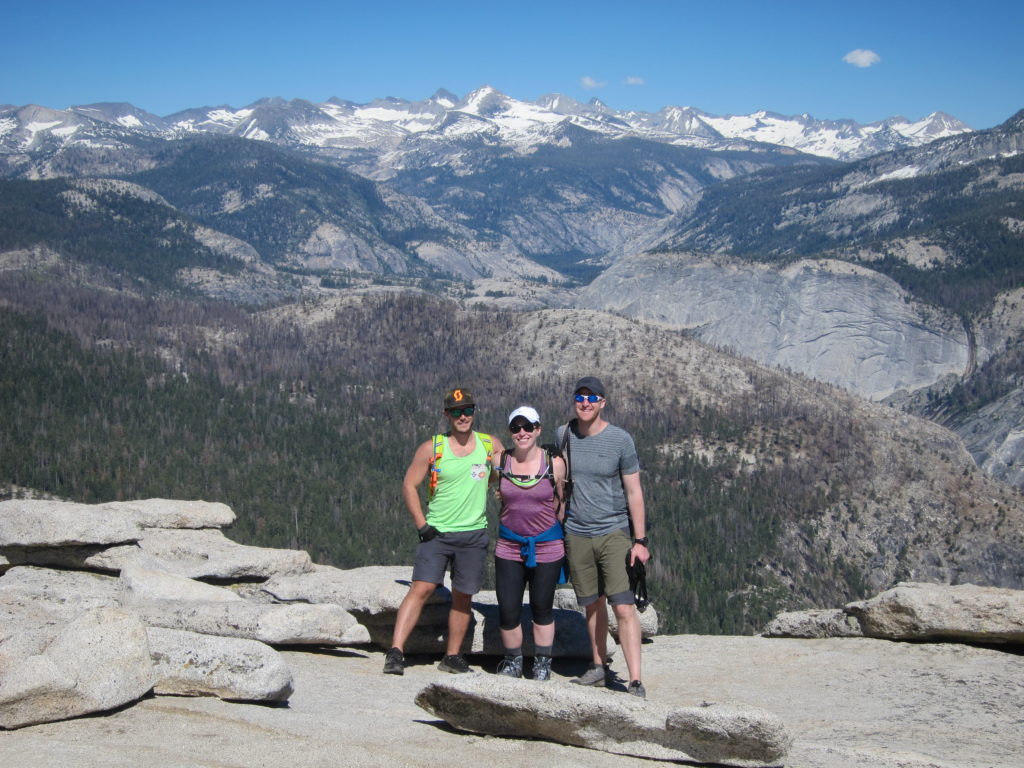 Matt, Jacquie, and Brandon atop Half Dome